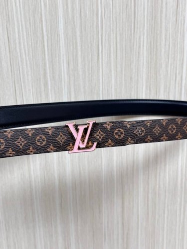 2.0 wide canvas with white floral print, black calfskin with a raised, pointed,