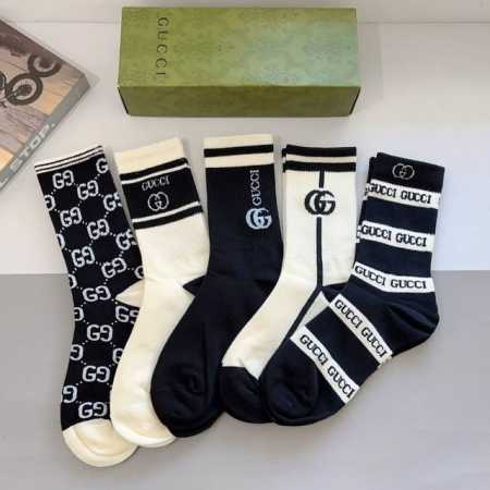Box of 5 pairs (with packaging) - Gucci super popular stockings on Instagram, p - Click Image to Close