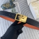 Versace Special Leather Belt Series, Featuring Original Factory-Made Stainless S