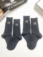 comes with packaging (DDD). 2 pairs per box. Alexander Wang. These popular sock