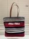 Size: Large 33.35 Miumiu summer limited edition beach bag New product in the str