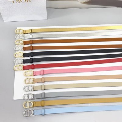 2.0Cm Dior belt, double-sided top layer cowhide, length: .75.80.85.9095.100 Euro
