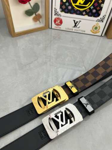 Product Name: Lv..Louis..Vuitton Automatic Belt Material: Genuine Leather Belt 1