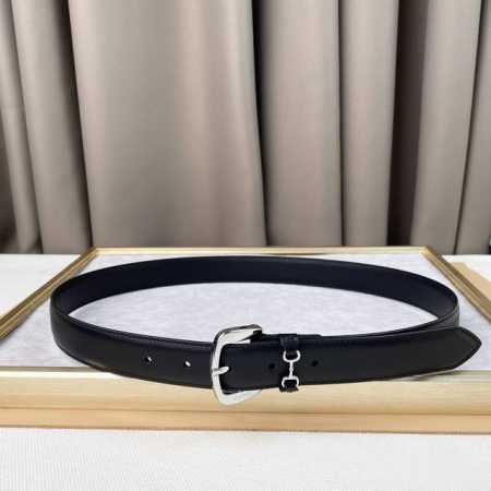 Gucci, Horsebit Belt, Women's Clean Cowhide, 3Cm - Click Image to Close