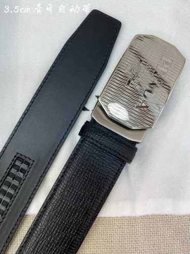 Prada Men's Automatic Belt - 34mm Width, 316L High-Quality Steel Buckle, Crafte