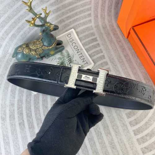 Special Hermes Special Leather Belt Series Original Hardware Boutique Stainless
