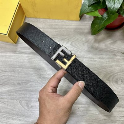 Fendl Fendi Width 40Mm Double-Sided Original Calfskin With Single Ruthenium Pall