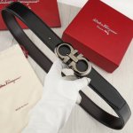 Ferragamo Men's Belt, Authentic Size 3.5 Cm, Italian Original Factory Imported L