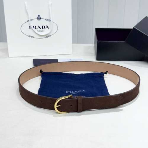 Prada, stylish and sophisticated! Versatile and elegant, 3.5cm wide. (Official