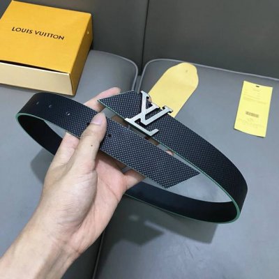 L0Uis Vuitt0N This season's new men's original belt width 35mm double-sided impo