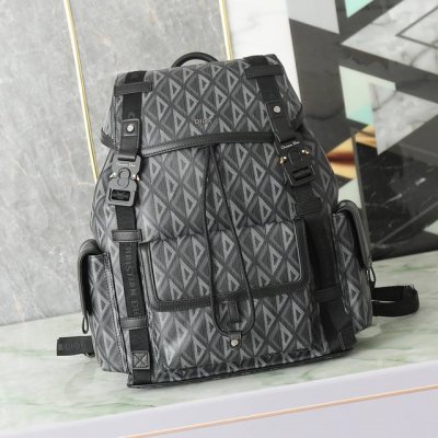 Medium Dior Hit The Road Backpack in Black Cd Diamond Canvas and Black P30,000 R