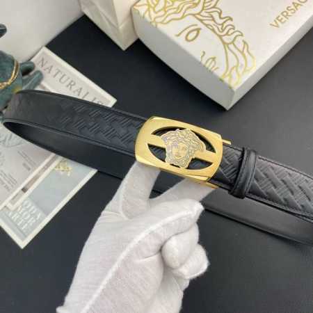 Versace Special Automatic Leather Belt Series, Original Hardware Boutique Stainl - Click Image to Close