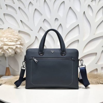Prada - Prada's latest men's briefcase is made of imported calfskin, with a soft