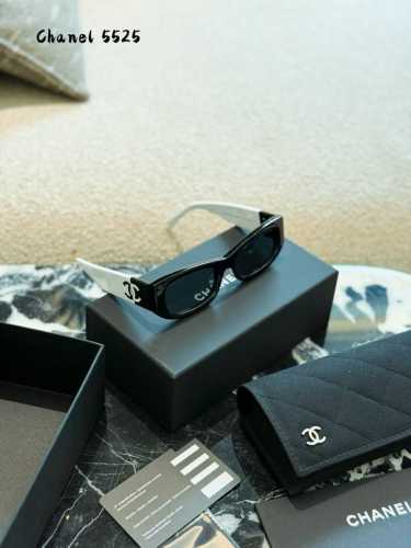 Chanel 5525 panda color narrow frame sunglasses are hard not to love Chanel 552