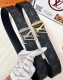 Belt: Louis Vuitton Top Replica - Belt: 100% imported top-grain cowhide, genuin