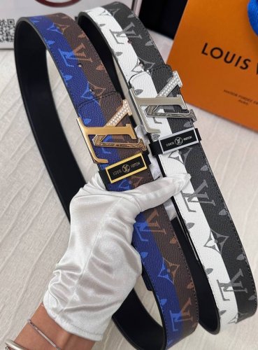 Belt: Louis Vuitton Top Replica - Belt: Fujiwara Hiroshi style floral design - O