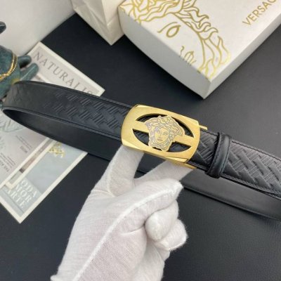 Versace Special Automatic Leather Belt Series, Original Hardware Boutique Stainl