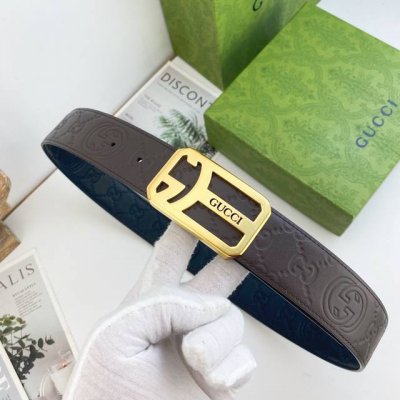 Gucci Special Leather Belt Series, Original Factory Hardware, Premium Stainless