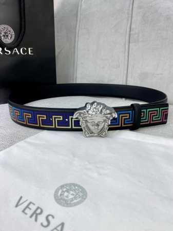 Width 4.0 Cm Versace This Classic Versace Belt Is Made From Soft Calfskin With L - Click Image to Close