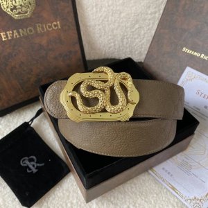 Stefano Ricci New original quality boutique classic eagle head steel buckle bott