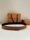 This 3.0 wide new enamel buckle Lv Initiales double-sided belt interprets the cl