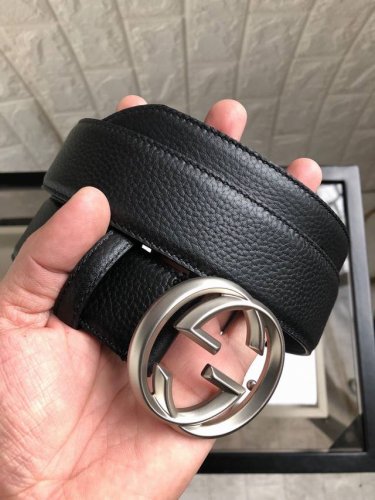 With Full Packaging Gift Box Gucci Original Top Layer Cowhide Lychee Grain Surfa