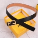 Fendl Fendi counter same style women's belt width 3.0Cm double-sided first-layer
