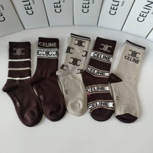 Special packaging for Celine's new mid-calf socks! Five pairs per box, same styl