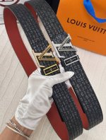 Belt: Louis Vuitton Top Replica - Belt: 100% imported original top-grain cowhide