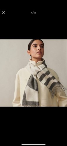 Casaque Love Story Scarf (Grey) Size: 30X140Cm 100% Cashmere Casaque Love Story