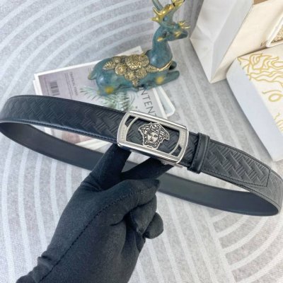 Versace Special Leather Belt Automatic Buckle Series, Original Hardware Premium