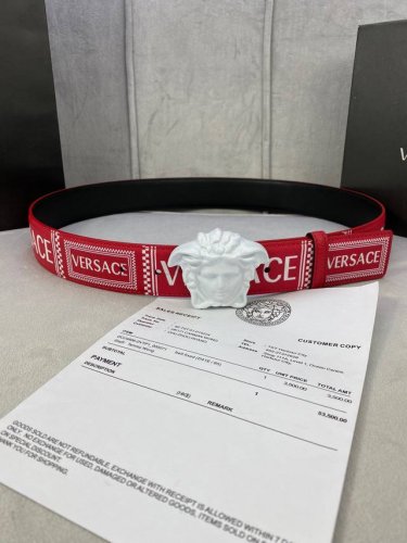 Width 4.0 Cm Versace This Palazzo Belt Is Crafted From Calf Leather And Adorned