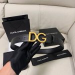 Dg, Width 4.0 Cm Dolce & Gabbana New Men's Ostrich-Patterned Belt, Featuring A N