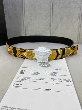 Width 4.0 Cm Versace This Palazzo Belt Is Crafted From Calf Leather And Adorned - Click Image to Close