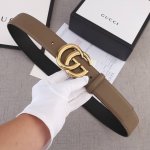 Width 3.8 Cm Gucci Palm Print Double-Sided Top-Grain Leather, Made From Carefull
