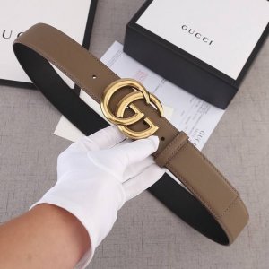 Width 3.8 Cm Gucci Palm Print Double-Sided Top-Grain Leather, Made From Carefull