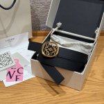 Ewe New Women's Belt (Ddd) Ewe belt, 2.8cm wide, double-sided leather, usable on