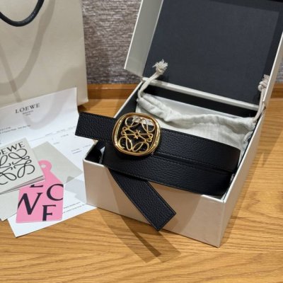 Ewe New Women's Belt (Ddd) Ewe belt, 2.8cm wide, double-sided leather, usable on