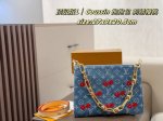 Premium Edition Double Box Packaging Lv Coussin Hug Bag with Cherry Embroidery T
