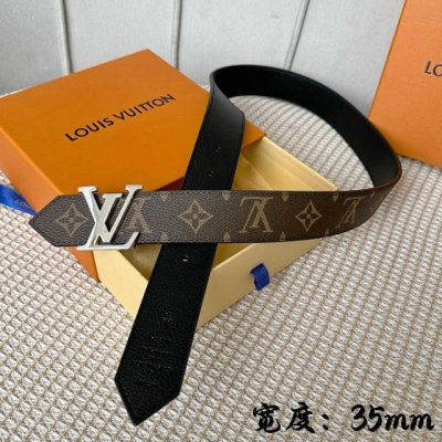 L0Uis Vuitt0N New Season Men's Original Belt, 35mm Width, Classic Canvas Fabric