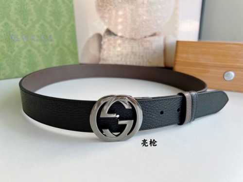 Every touch of sophistication shines through. Gucci 3.5cm full leather belt in
