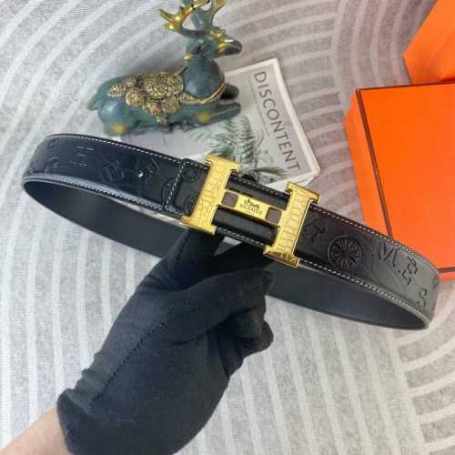 Hermes Special Leather Belt Series Original Hardware Boutique Stainless Steel Bu