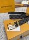 Louis Vuitton LV belt series, original hardware, exquisite hand-painted edges, s