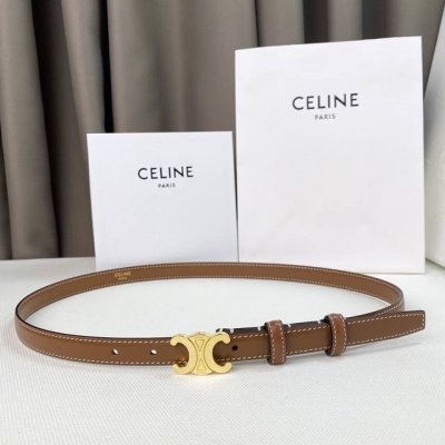 Celin E New 3D Buoy Buckle Women's Belt, Italian Imported Calfskin Leather with