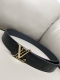 Lv Initiales 40mm Reversible Belt, made of soft imported calfskin, one side with
