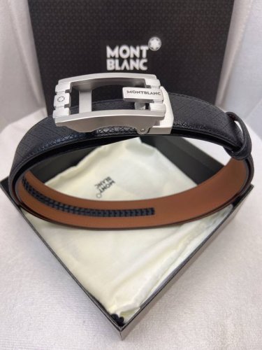 Montblanc: Original cowhide with hot stamping pattern, lining with cowhide horiz
