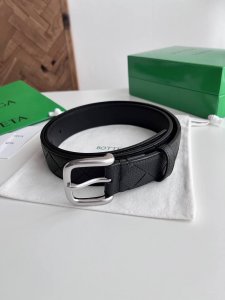 Bv 2025 Newest Men's Braided Belt, Handmade Intreccio Large Grid Braided Italian