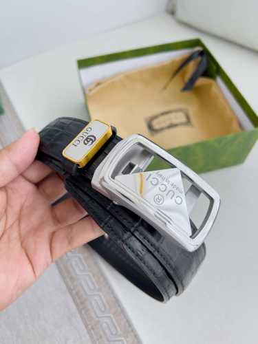 Product Name: Gucci.Gucci Belt Automatic Buckle, Leather Belt Model: Automatic B