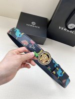 Width 4.0 Cm Versace This Unique Leather Belt Is Crafted From Leather, Adorned W