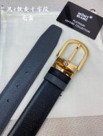 Special Montblanc Width 3.5Cm Made From Top-Grain Cowhide Premium Needle-Stitche